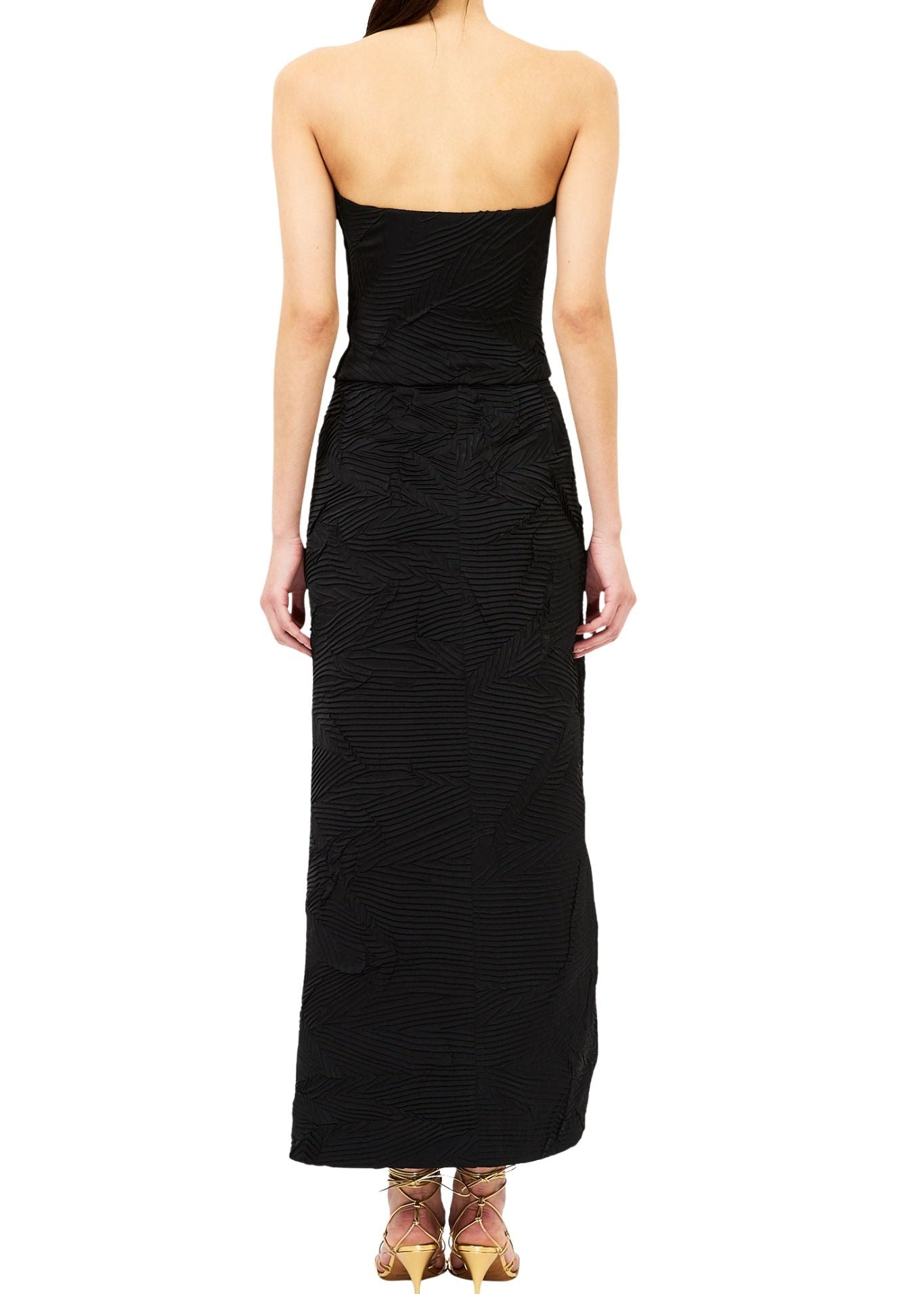 Ulla Johnson Heleen Satin Cropped Bustier Top - Vermillion