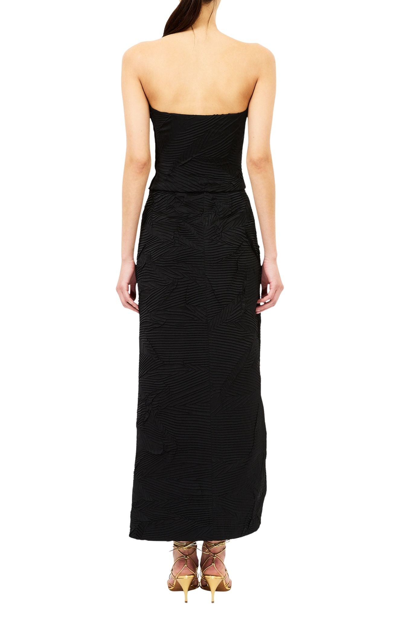 Ulla Johnson Heleen Satin Cropped Bustier Top - Vermillion