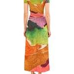 Ulla Johnson Inez Satin Pencil Skirt - Vermillion