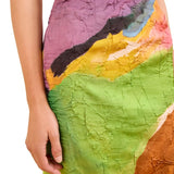 Ulla Johnson Inez Satin Pencil Skirt - Vermillion