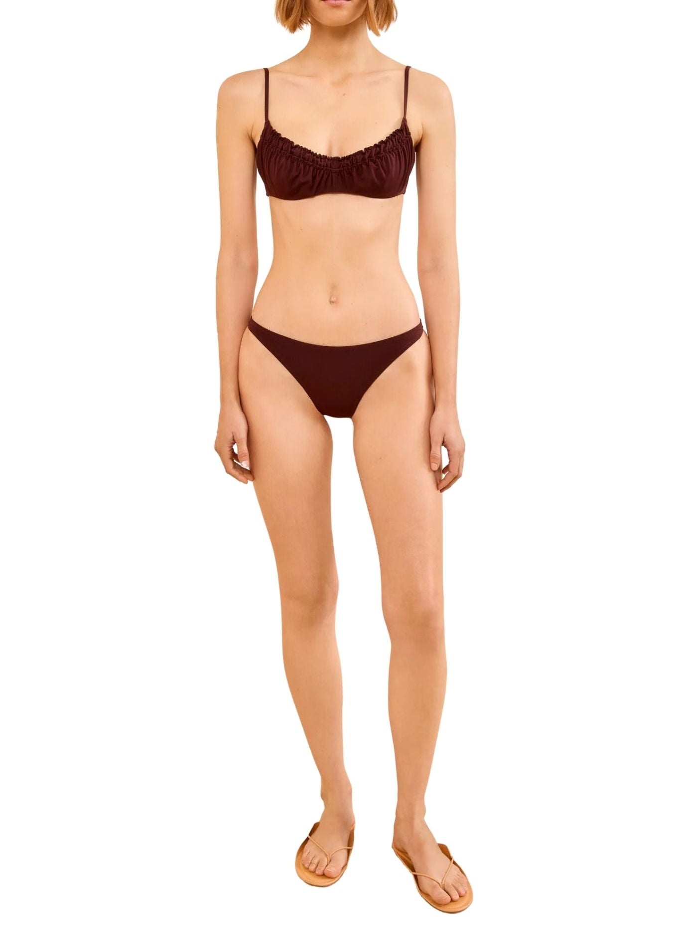 Ulla Johnson Jaya Bikini Top - Vermillion