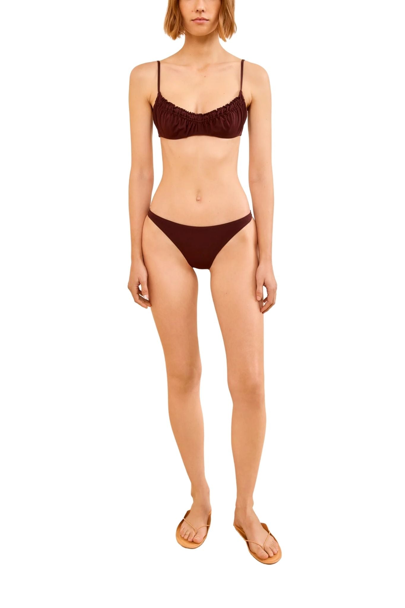 Ulla Johnson Jaya Bikini Top - Vermillion