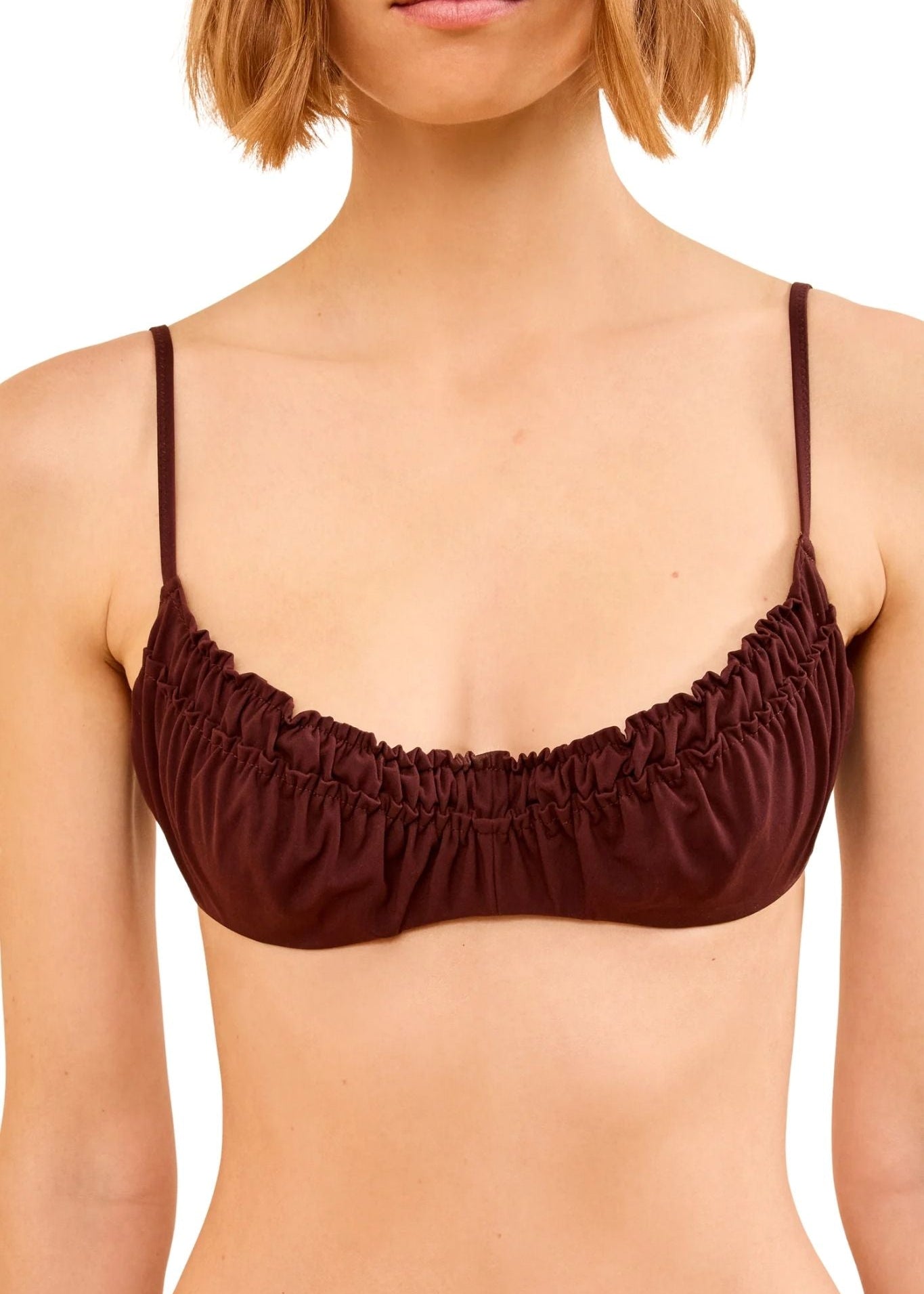 Ulla Johnson Jaya Bikini Top - Vermillion