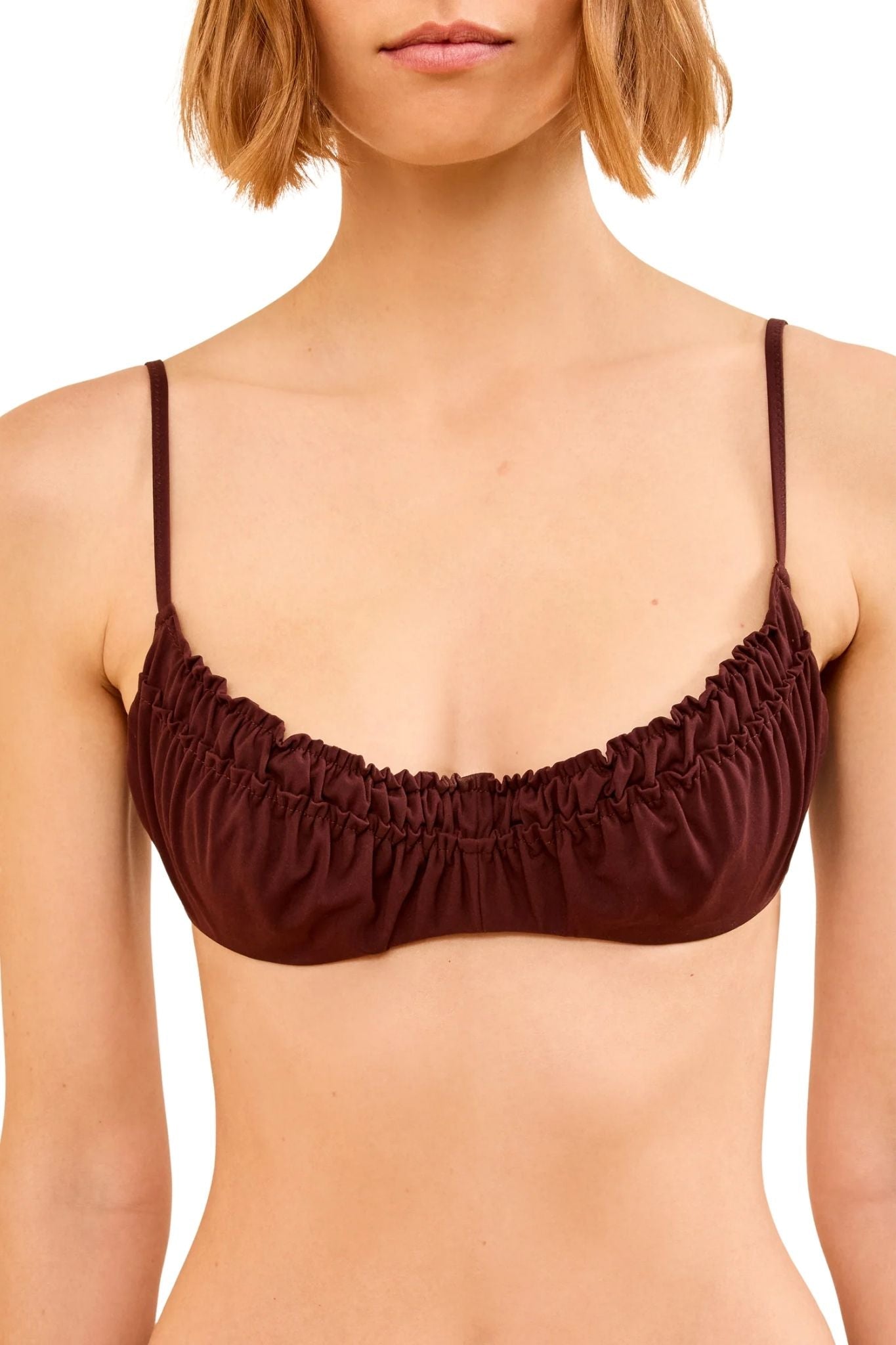 Ulla Johnson Jaya Bikini Top - Vermillion