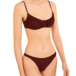 Ulla Johnson Jaya Bikini Top - Vermillion