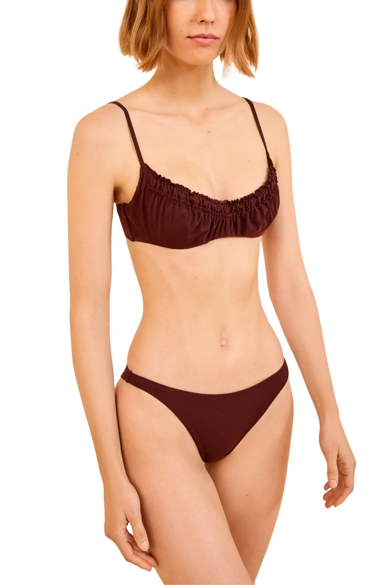 Ulla Johnson Jaya Bikini Top - Vermillion