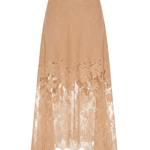 Ulla Johnson Josina Lace Midi Skirt - Vermillion