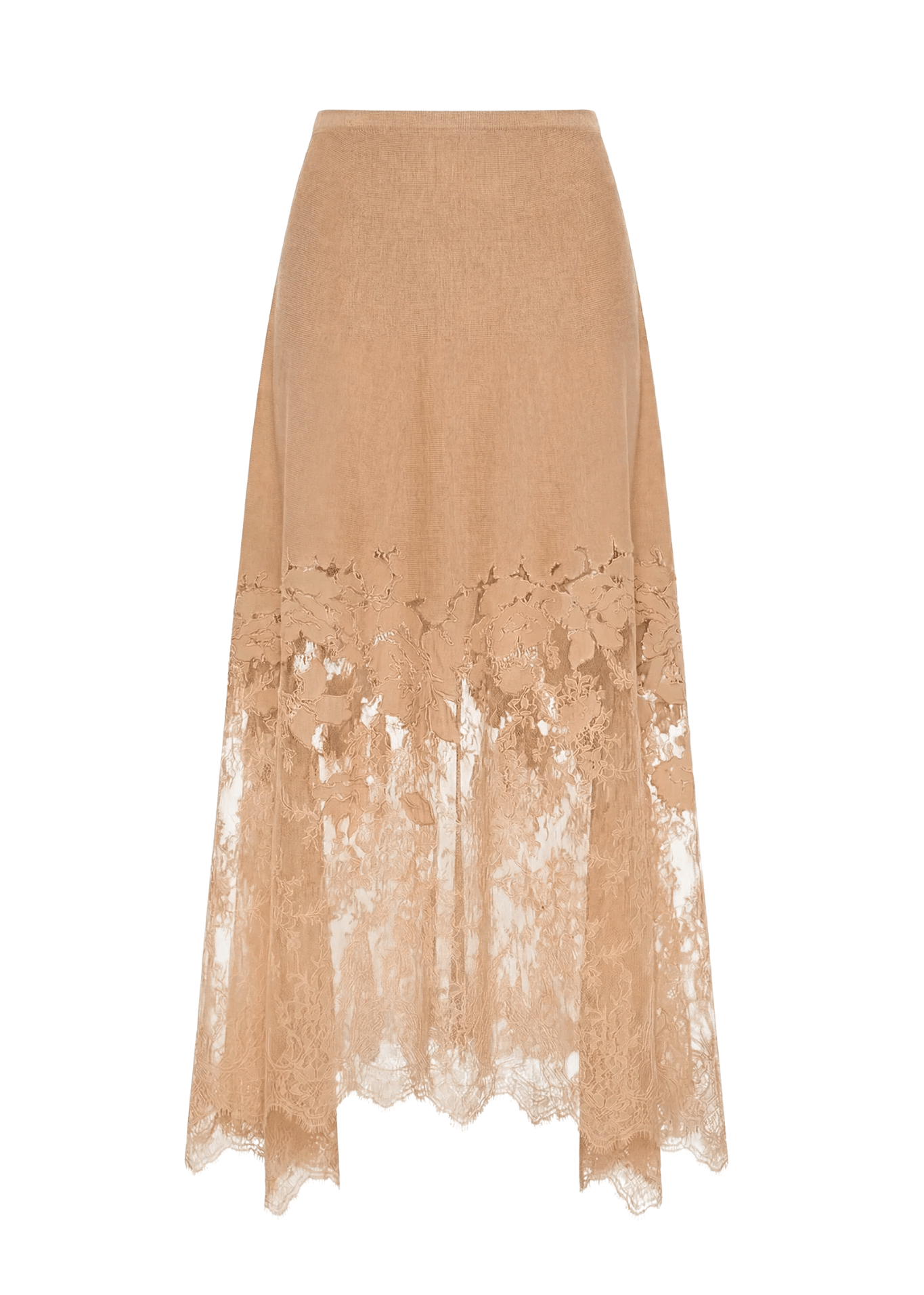 Ulla Johnson Josina Lace Midi Skirt - Vermillion