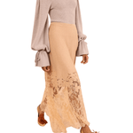 Ulla Johnson Josina Lace Midi Skirt - Vermillion