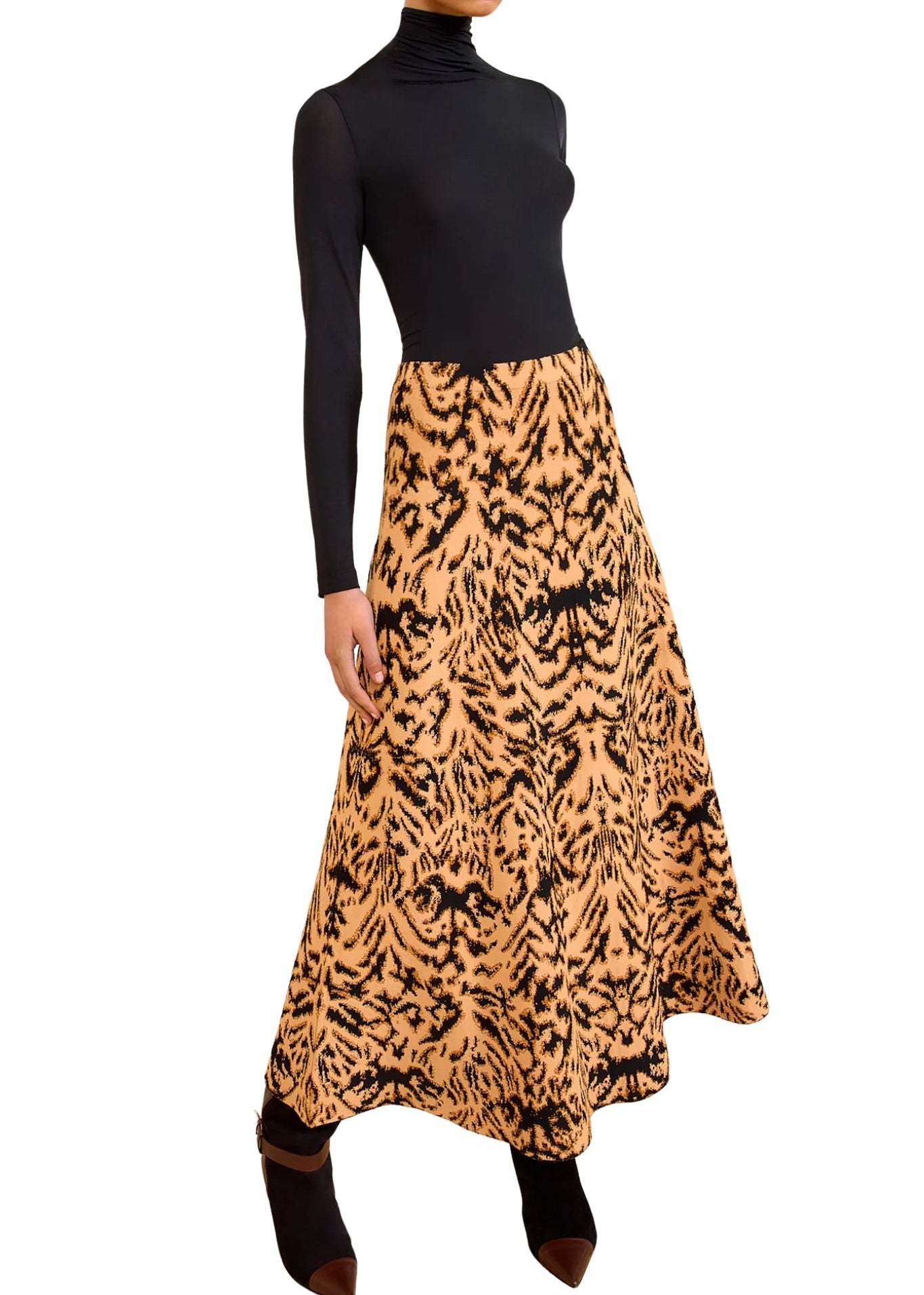 Ulla Johnson Lani Jacquard Knit Skirt - Vermillion