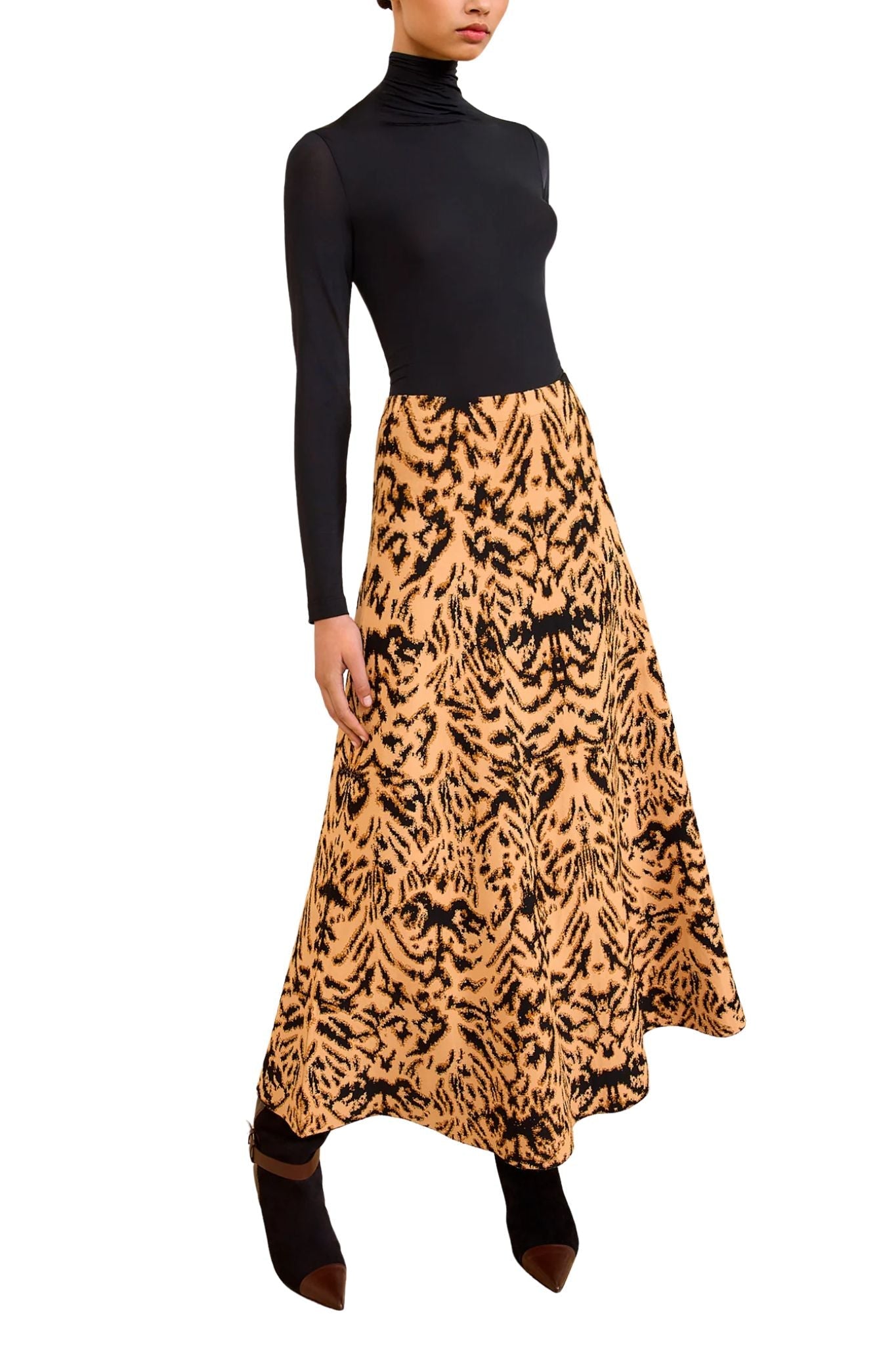 Ulla Johnson Lani Jacquard Knit Skirt - Vermillion