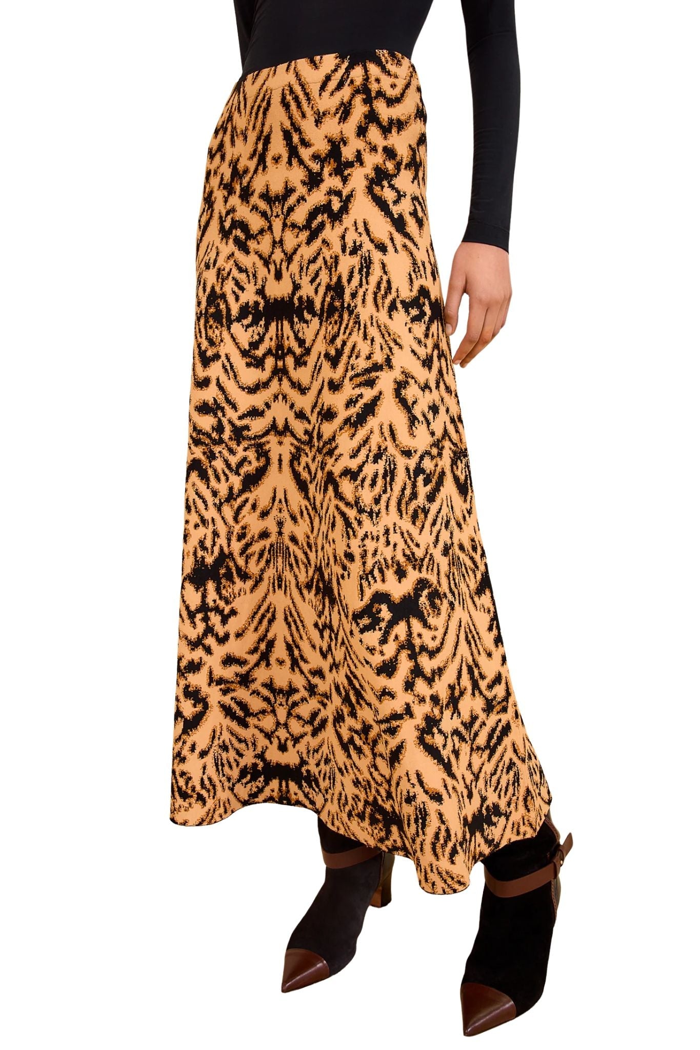 Ulla Johnson Lani Jacquard Knit Skirt - Vermillion