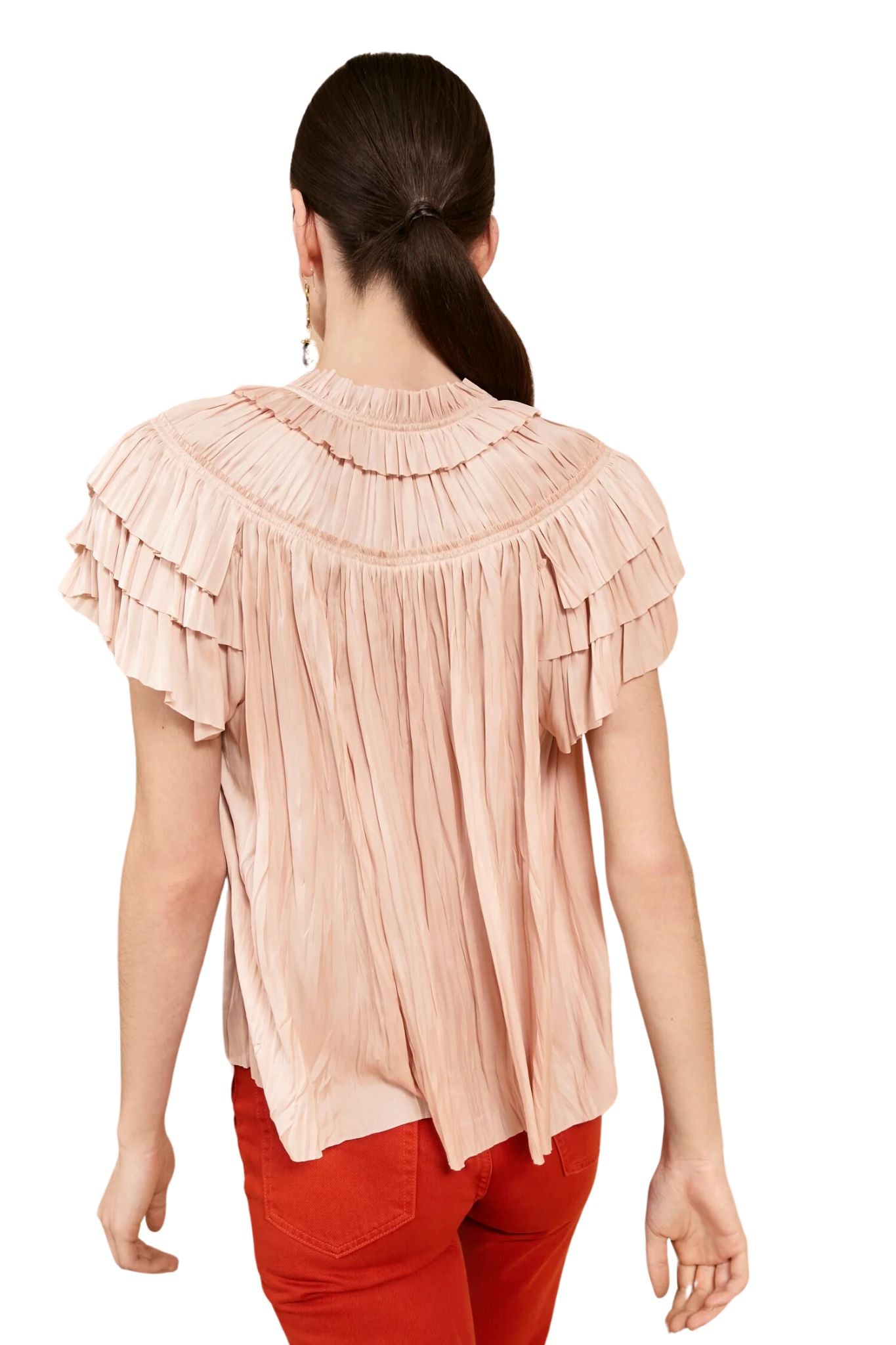 Ulla Johnson Liv Top - Vermillion