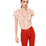 Ulla Johnson Liv Top - Vermillion