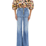 Ulla Johnson Lucie Bubble Sleeve Top - Vermillion