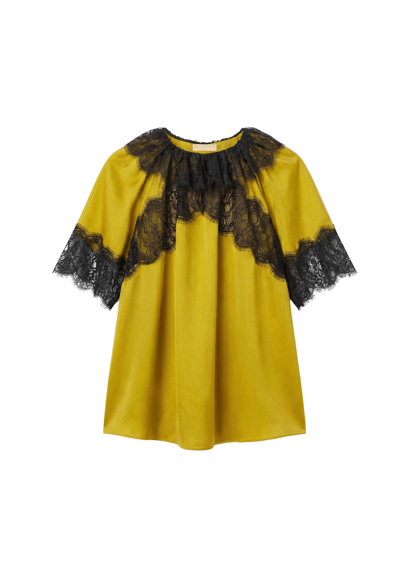 Ulla Johnson Nina SS Silk Blouse - Vermillion