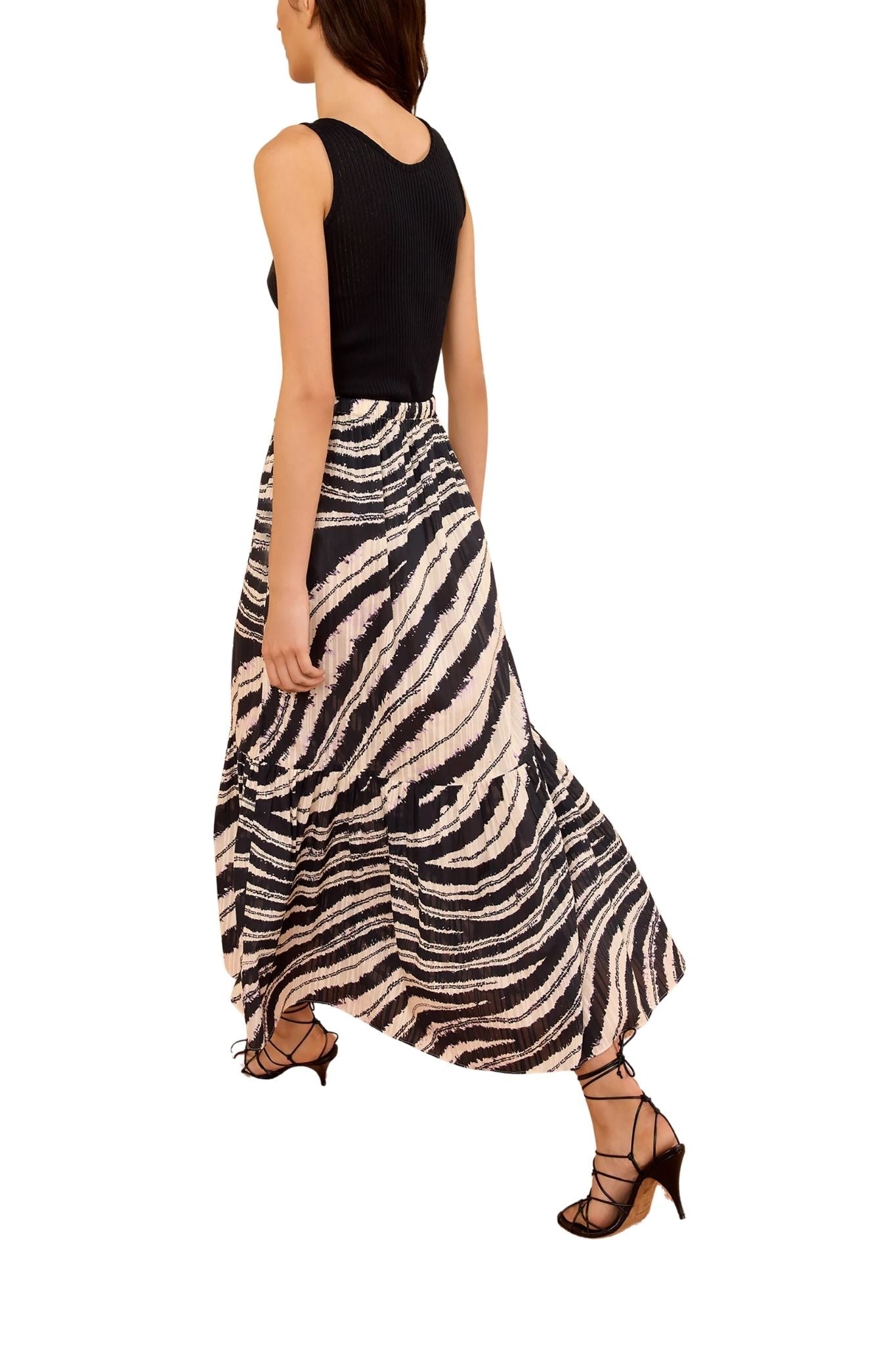 Ulla Johnson Olina Cotton Midi Skirt - Vermillion