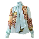 Ulla Johnson Ornament Tie Neck Blouse - Vermillion