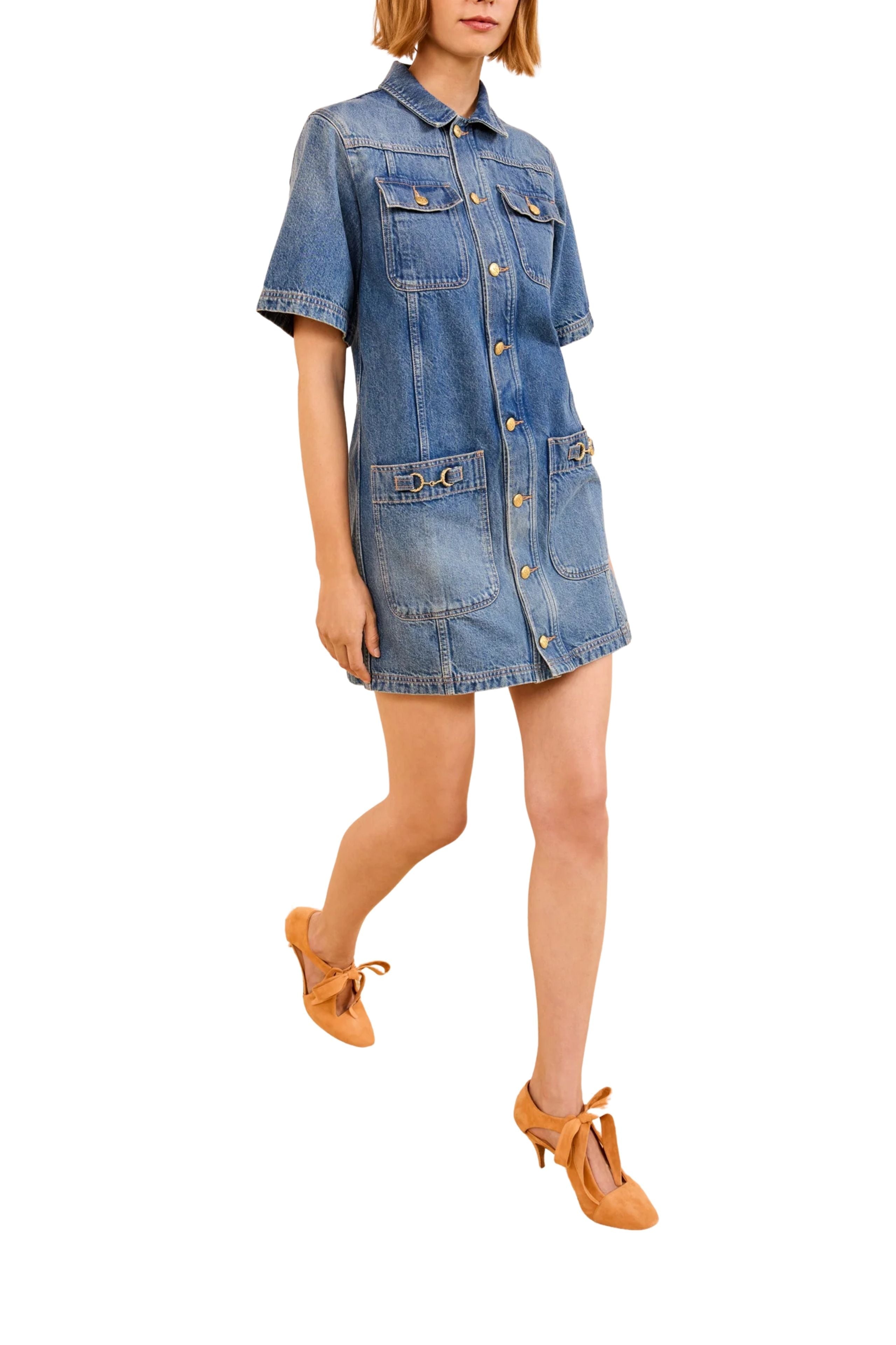 Ulla Johnson Painters Dress - Vermillion