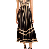 Ulla Johnson Palermo Deep V Midi Dress - Vermillion