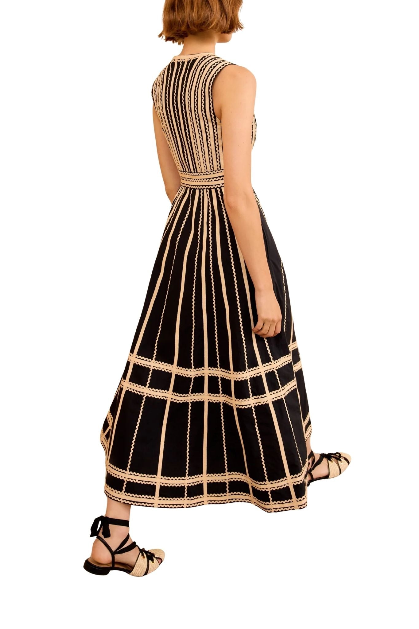 Ulla Johnson Palermo Deep V Midi Dress - Vermillion