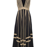 Ulla Johnson Palermo Deep V Midi Dress - Vermillion