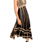 Ulla Johnson Palermo Deep V Midi Dress - Vermillion