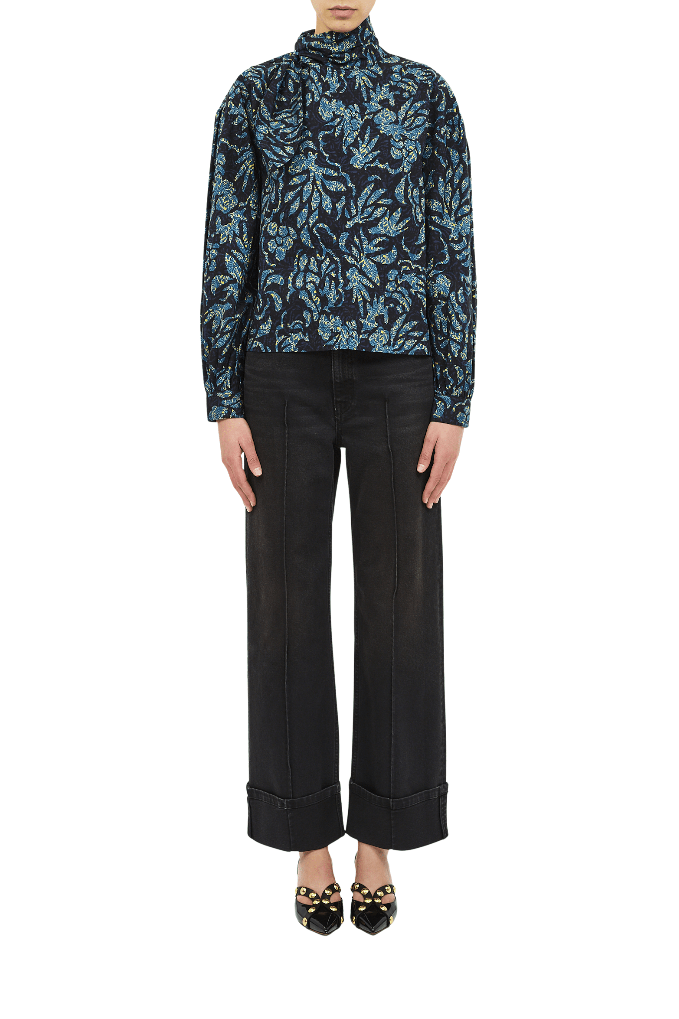 Ulla Johnson Pastel LS Cotton Blouse - Vermillion
