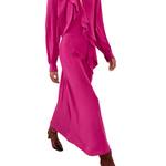 Ulla Johnson Sabrina Long Sleeve Silk Dress - Vermillion