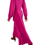Ulla Johnson Sabrina Long Sleeve Silk Dress - Vermillion