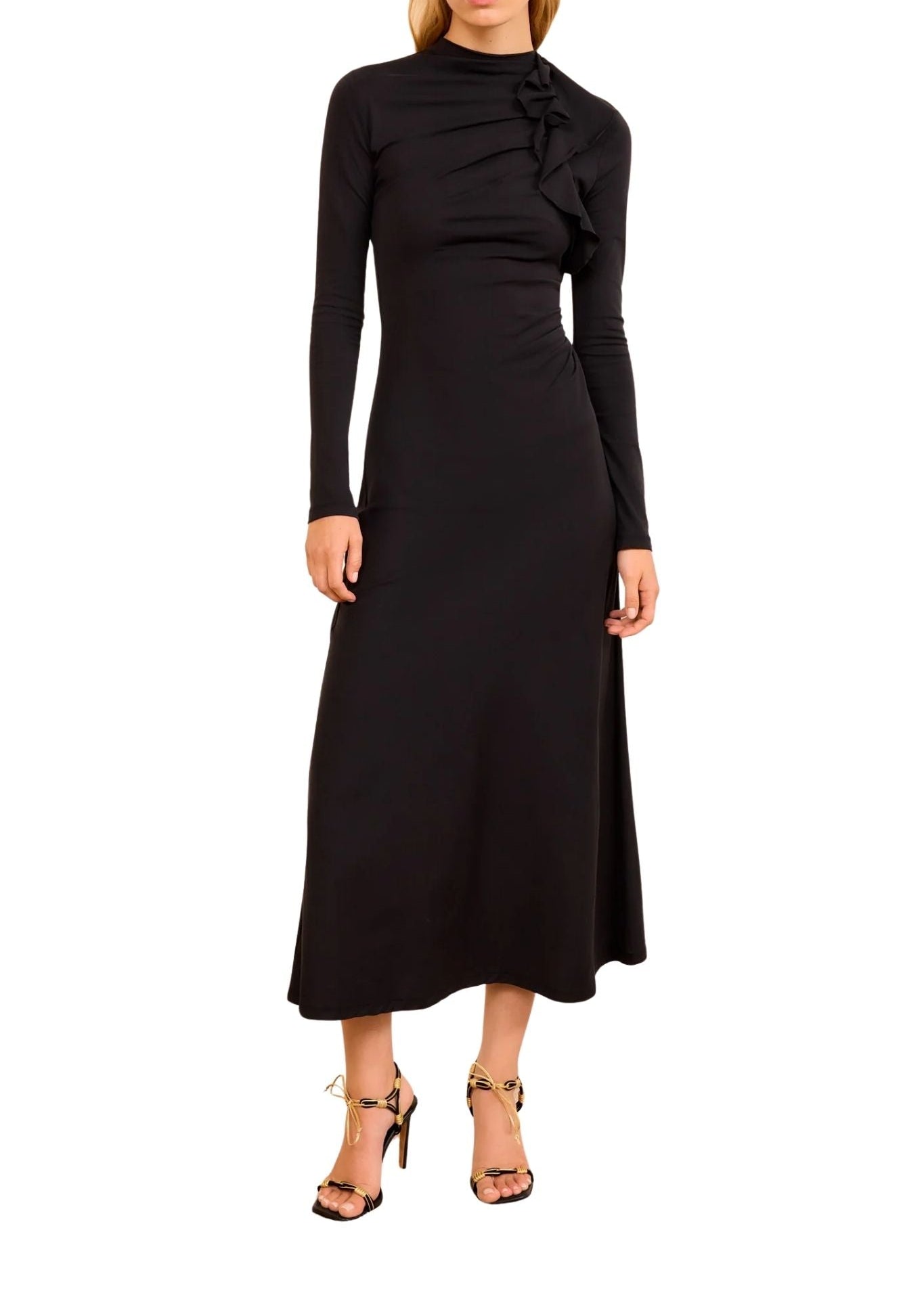 Ulla Johnson Safi Long Sleeve Dress - Vermillion