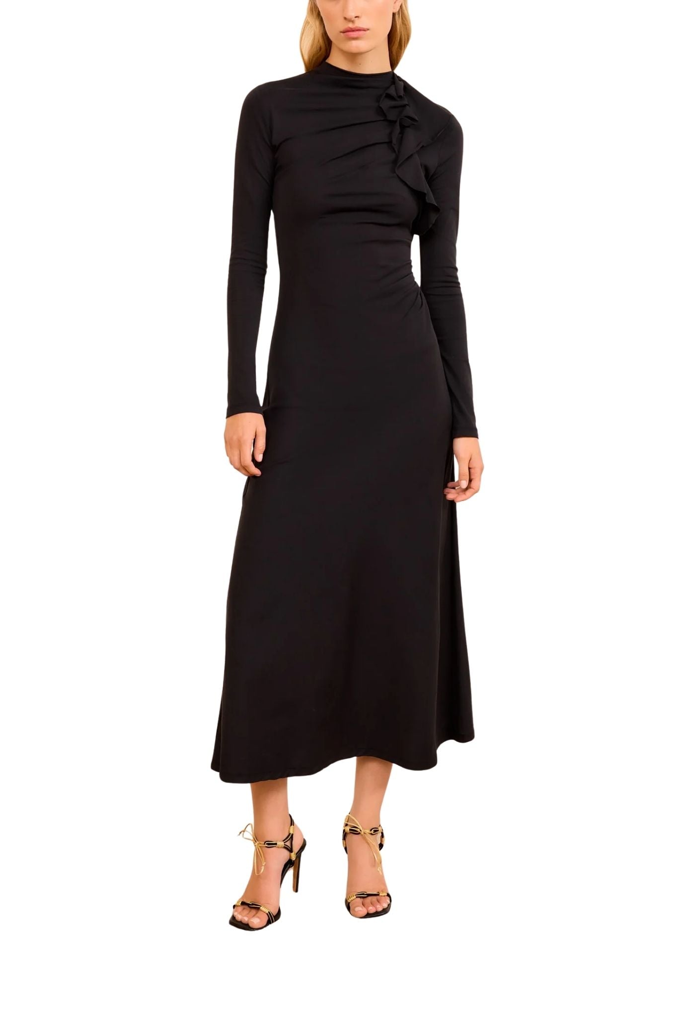 Ulla Johnson Safi Long Sleeve Dress - Vermillion