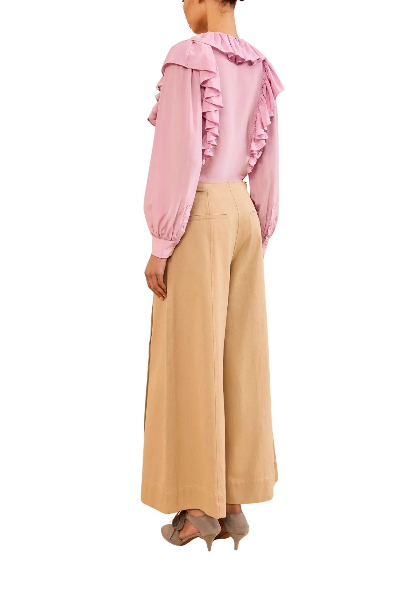 Ulla Johnson Sascha Cropped Trouser - Vermillion