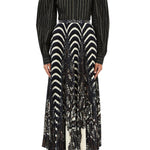 Ulla Johnson Shayna High Waist Pleated Midi Skirt - Vermillion