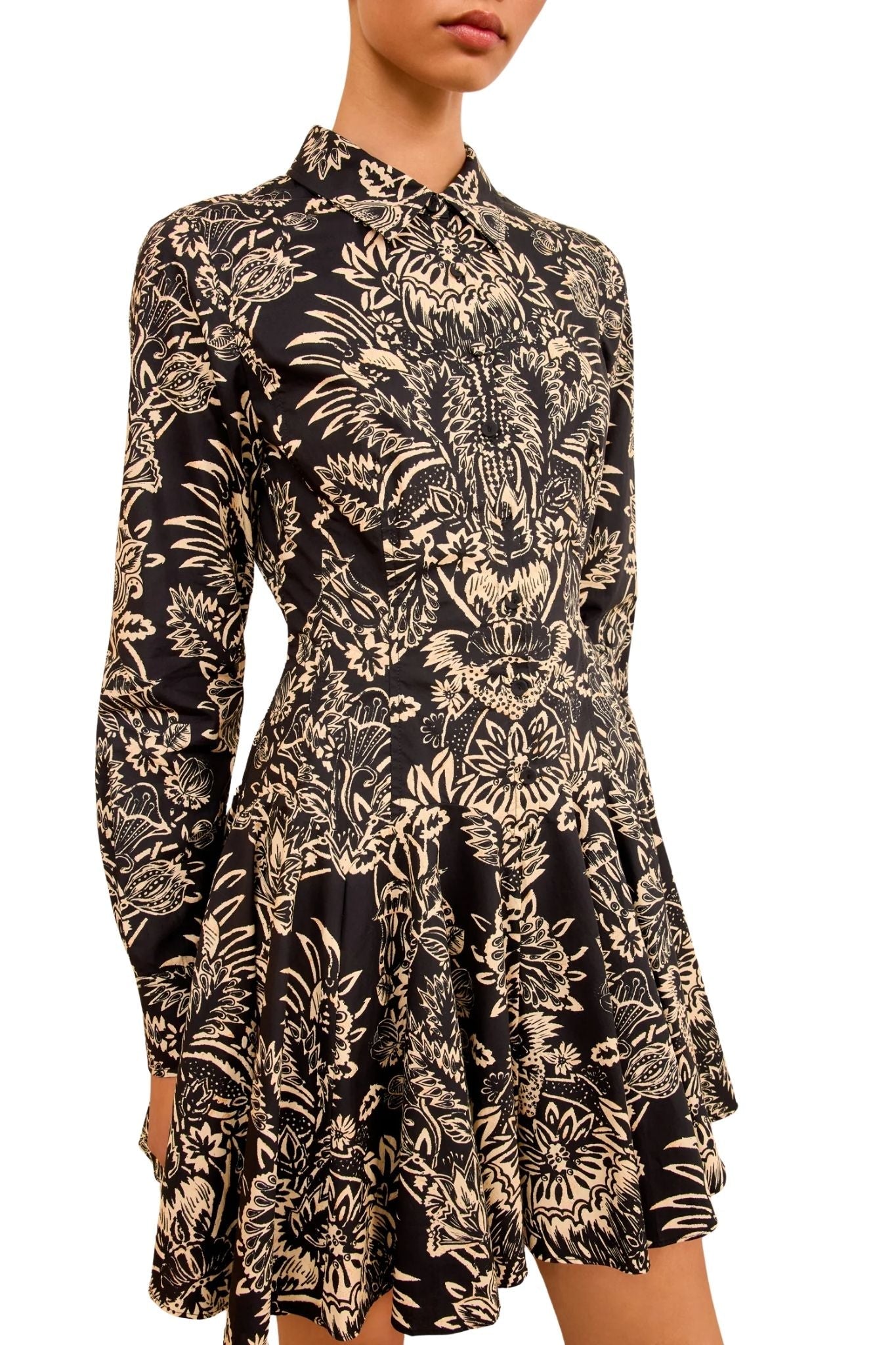 Ulla Johnson Taliah Long Sleeve Mini Dress - Vermillion