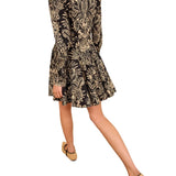 Ulla Johnson Taliah Long Sleeve Mini Dress - Vermillion