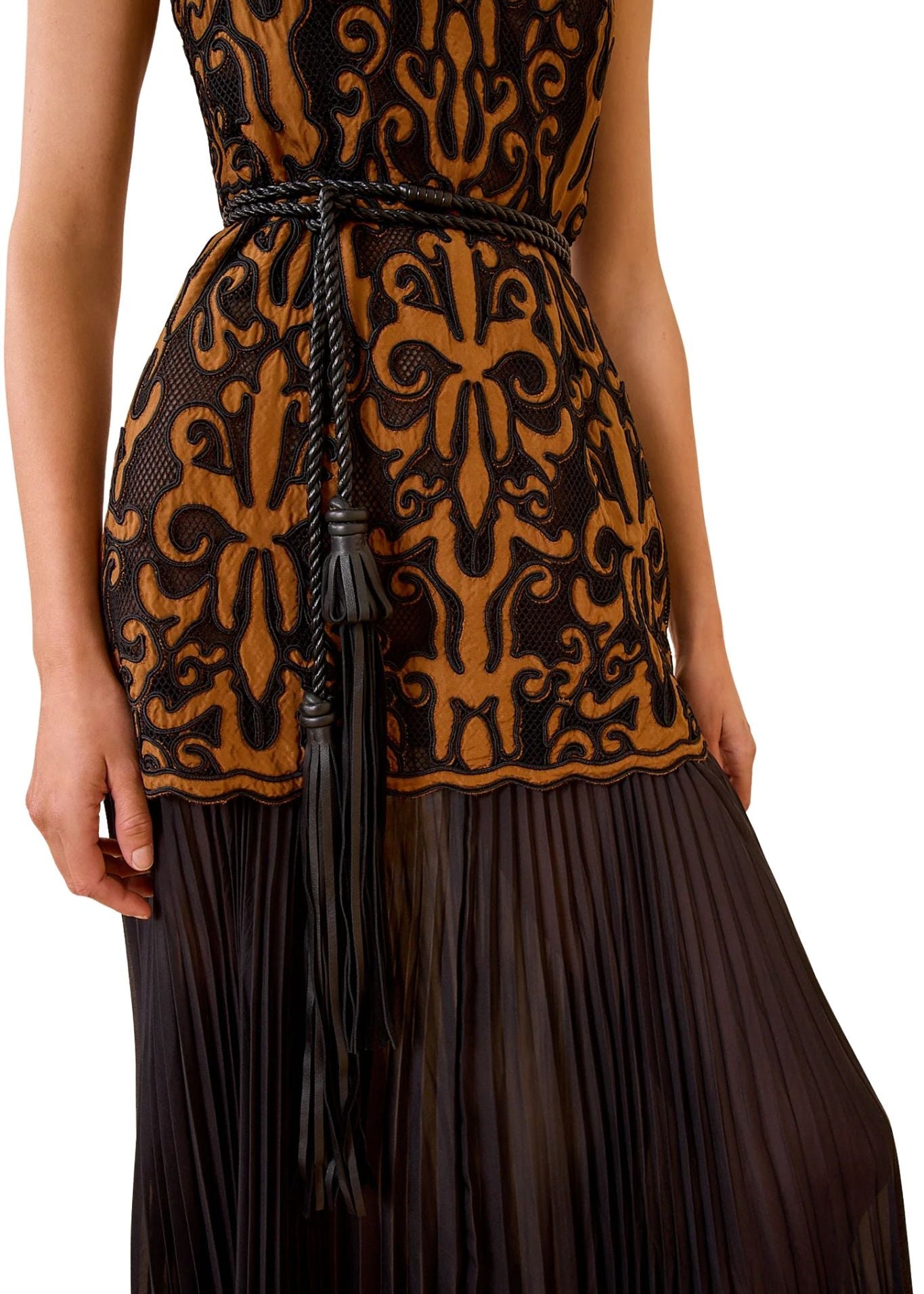 Ulla Johnson Tassel Belt - Vermillion