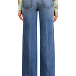 Ulla Johnson The Agatha Straight Leg Pintuck Jean - Vermillion