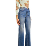Ulla Johnson The Agatha Straight Leg Pintuck Jean - Vermillion