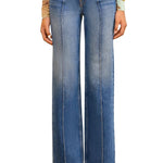 Ulla Johnson The Agatha Straight Leg Pintuck Jean - Vermillion