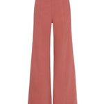 Ulla Johnson The Bianca Wide Leg Seamed Jean - Vermillion