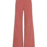 Ulla Johnson The Bianca Wide Leg Seamed Jean - Vermillion
