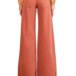 Ulla Johnson The Bianca Wide Leg Seamed Jean - Vermillion