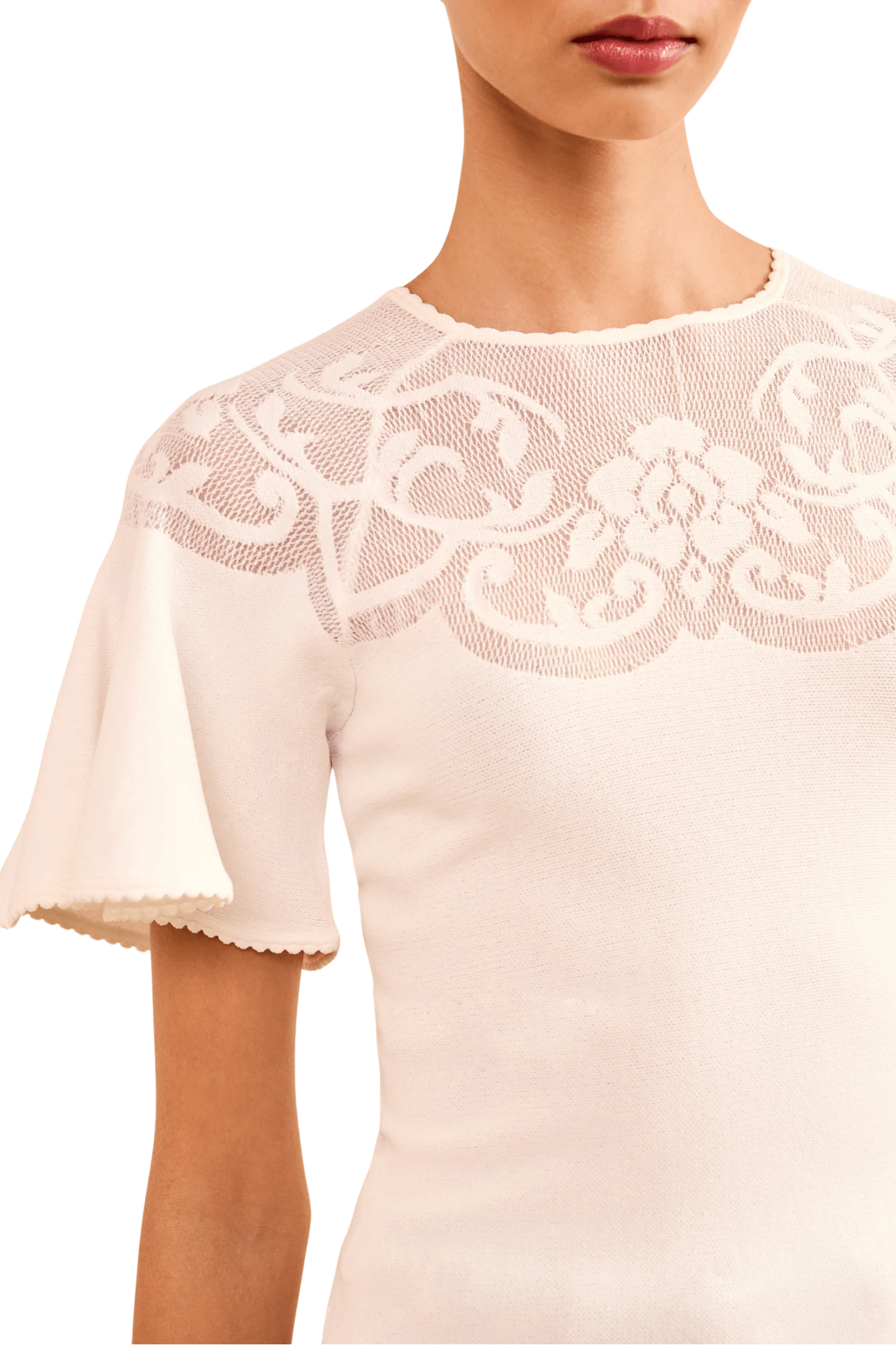 Ulla Johnson Vara SS Knit Top - Vermillion