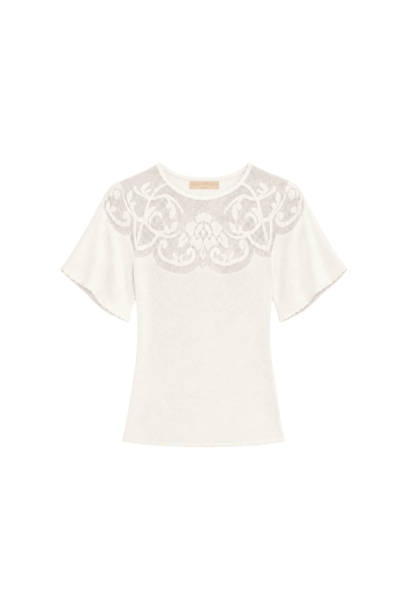 Ulla Johnson Vara SS Knit Top - Vermillion