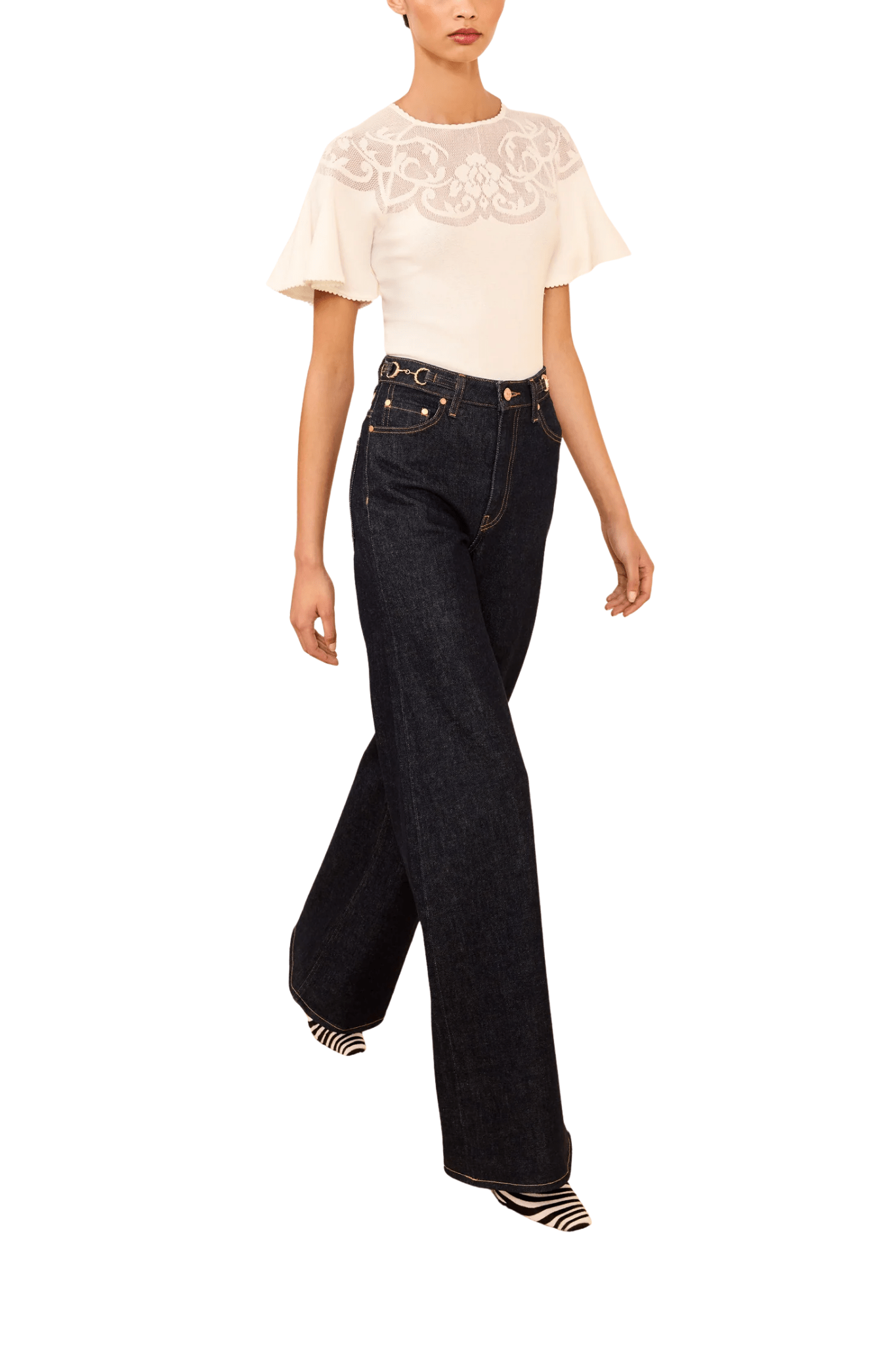 Ulla Johnson Vara SS Knit Top - Vermillion