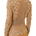 Ulla Johnson Viola Crochet Knit Pullover - Vermillion