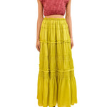 Ulla Johnson Virginie Silk Skirt - Vermillion