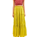 Ulla Johnson Virginie Silk Skirt - Vermillion