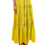 Ulla Johnson Virginie Silk Skirt - Vermillion